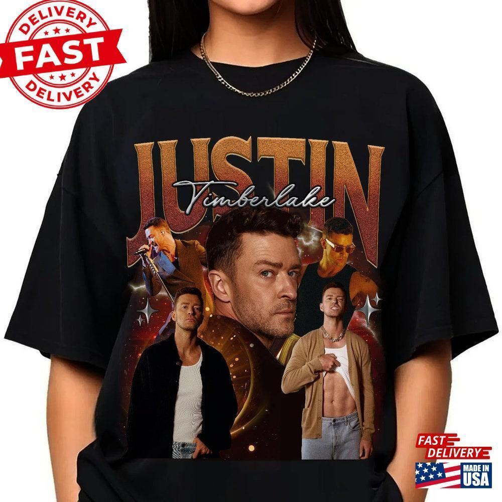 Limited Justin Timberlake  T-Shirt 90S Bootleg Style Shirt Unisex